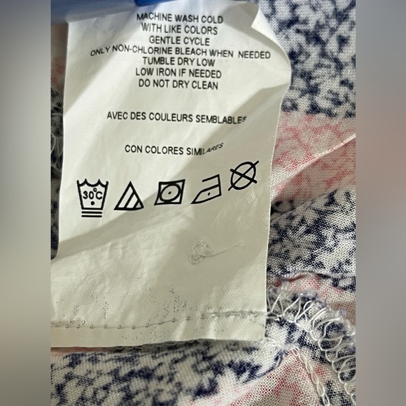 Motherhood Maternity sz XL top in Patel plaid casual loose fitting tunic length - Picture 10 of 10